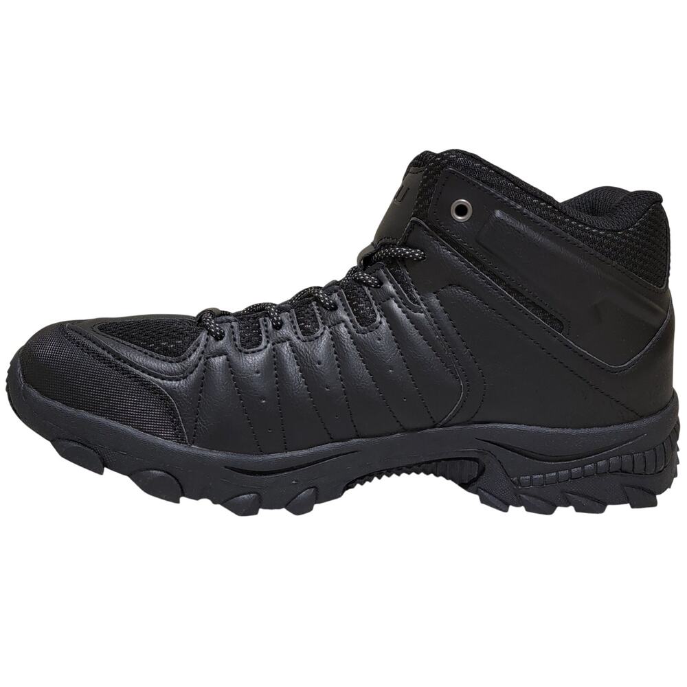 JBU Torrence Water Resistant Combat Hiking Boots Size US 8M Black Faux Leather - Picture 3 of 5